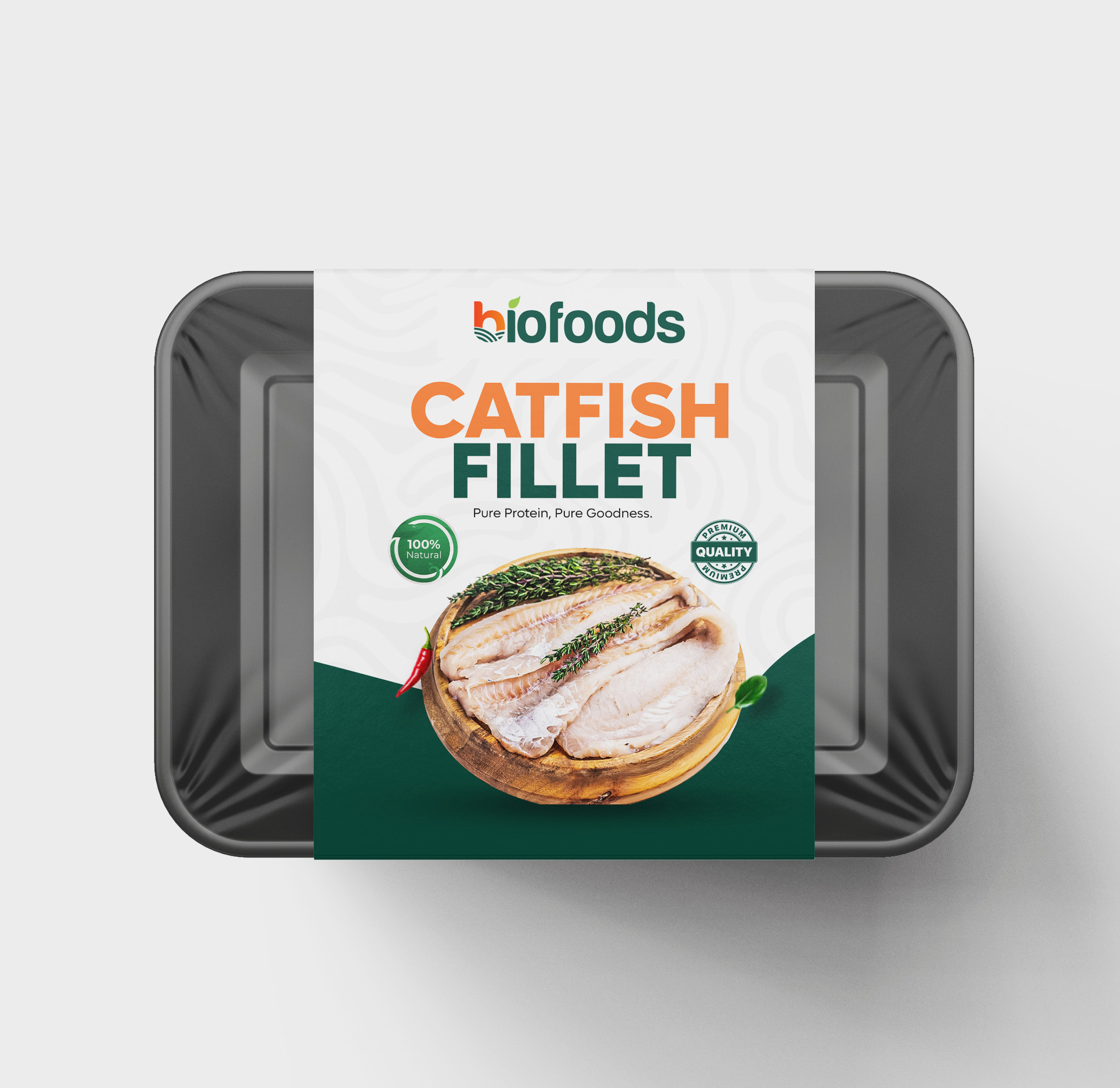 Skinless Catfish Fillet packaging